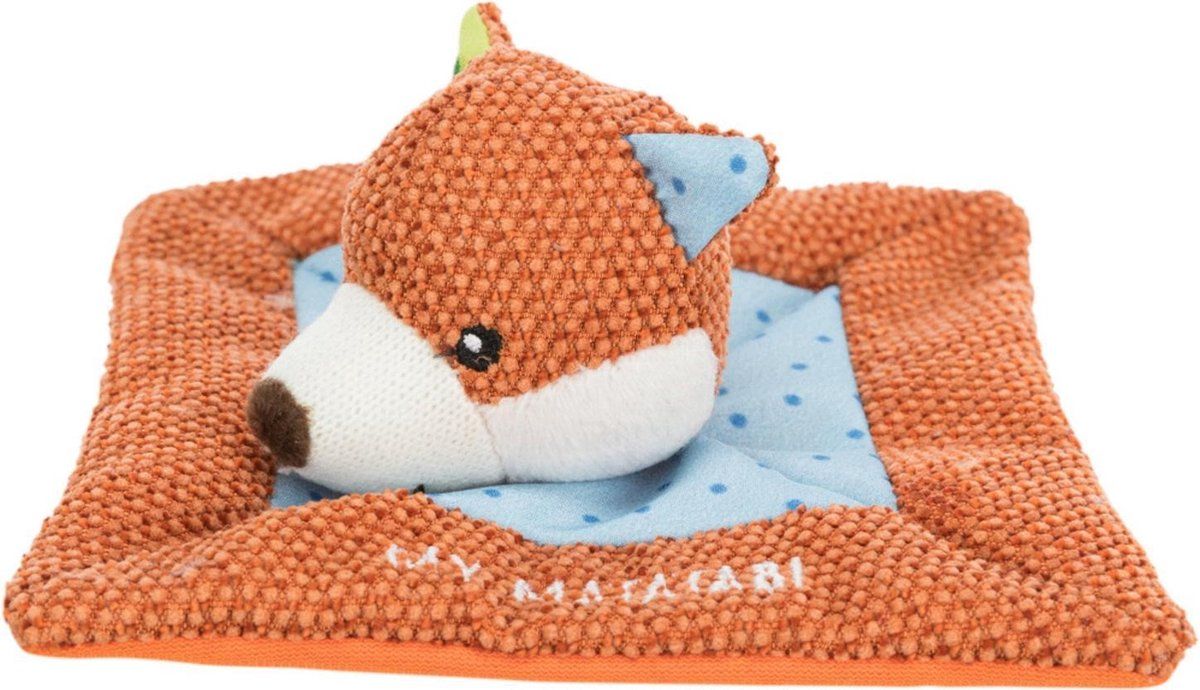TRIXIE junior knuffeldoek vos met matatabi 13x13 cm