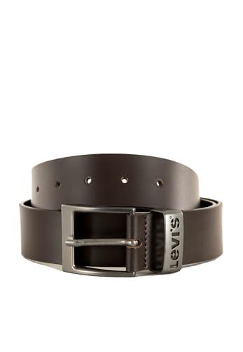 Levi's Unisex Ashland Metal Riem, bruin, 85 cm
