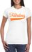 Bellatio Decorations Foute party t-shirt voor dames - Fabulous - wit - glitter - carnaval/themafeest XL