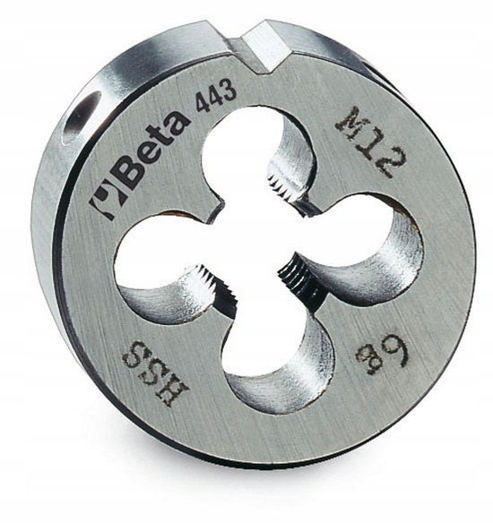 BETA Ronde stans HSS M8x0.75 fijn, 25x9mm