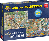 Jumbo Jan van Haasteren Storm & Safari 2in1 - 1000 stukjes Puzzel