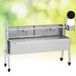 Klarstein 2-in-1 spitgrill met motor, grill met draaiend spit & windscherm, grote spitgrill voor kip & speenvarken, grill met motor, spitgrill met roestvrijstalen rooster, houtskoolgrill met wielen