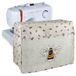 Hobby Gift Exclusieve hoes voor naai- en borduurmachine met zakken, stof, voor de meeste standaardmachines Singer Brother 33,5 x 44 x 21cm, bijen