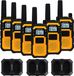 Retevis RB648: Puissant talkie-walkie, étanche IP67, résistant aux chocs, 2000 mAh, USB-C. Talkie-walkie professionnel pour adultes, adapté à une utilisation sur les chantiers de construction et pendant le transport (set de 6)