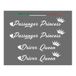 4R Quattroerre.it Passenger Princess & Driver Queen stickers, set van 4 decoratieve stickers, ideaal voor achteruitkijkspiegels, helm, PC, Made in Italy, 12 x 9,5 cm (wit)