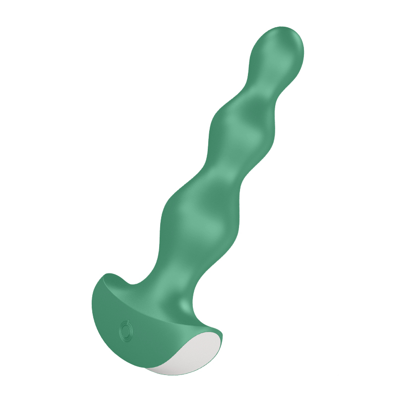 Satisfyer Lolli Plug 2 Anal Vibrator - Green - Silicone - 12 Speeds