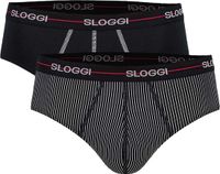Sloggi Men Start Midi C2p boxslips voor heren (set van 2), Red - Dark Combination, M