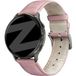 Bandz Bracelet cuir effet crocodile Garmin Vivoactive 5 (rose)