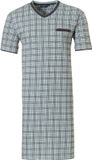 Pastunette for Men - Modern Check - Nachthemd - Groen/Grijs - Maat S
