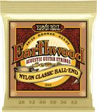 Ernie Ball 2069 Earthwood Folk Nylon Ball-End Snaren (0.028-0.042)