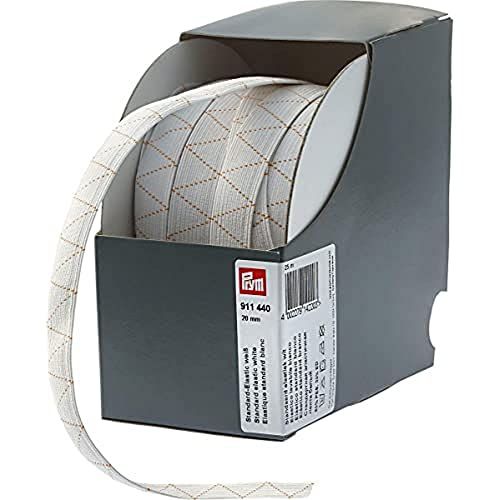 Prym Standaard elastiek - 20 mm - Wit - 25 m