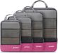Unyqoos® Sacs de compression – Sacs de voyage extensibles, set de sacs de compression avec fermeture à compression, fabriqués en nylon et TPU, comprime les vêtements jusqu'à 60 %