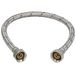 KOTARBAU® Tuyau de raccordement flexible 1/2" x 1/2" - Tuyau de robinet flexible 50 cm - Tuyau de raccordement sanitaire - Tuyau de raccordement flexible - Tuyau de raccordement pour armature - avec tresse en acier inoxydable