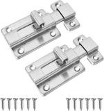Serrure de porte en acier inoxydable sans marque - 2 pièces