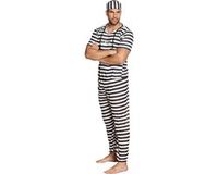 Boland - Kostuum Gevangene (M/L) - Volwassenen - Boef - Politie en Boeven