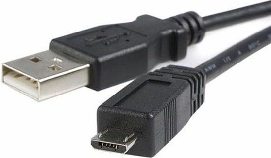 StarTech.com 0.5m USB A naar Micro B Kabel - Zwart