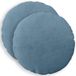 vidaXL - Kussensloop - 2 stuks - HEERLEN - Blauw - Ø 30 cm - corduroy