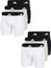 ADIDAS SPORTSWEAR Adidas Boxer Active Flex Cotton 6-pack Zwart/Wit/Grijs L