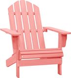vidaXL Adirondack Tuinstoel Massief Vurenhout Roze