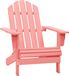 vidaXL Adirondack Tuinstoel Massief Vurenhout Roze