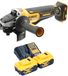 DeWalt DCG 406 P2 accu haakse slijper 18 V 125 mm borstelloos + 2x accu 5,0 Ah + oplader