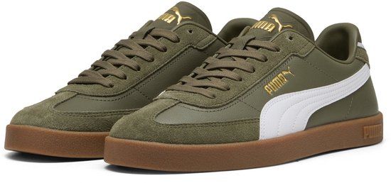 PUMA Puma Club II Era Unisex Sneakers - Loden Green-PUMA White