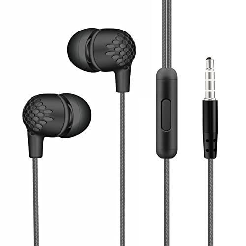 tinysiry Bedrade Headset 3.5mm Stereo Sport In-Ear Gaming Oordopjes Stabiele Transmissie Zwart