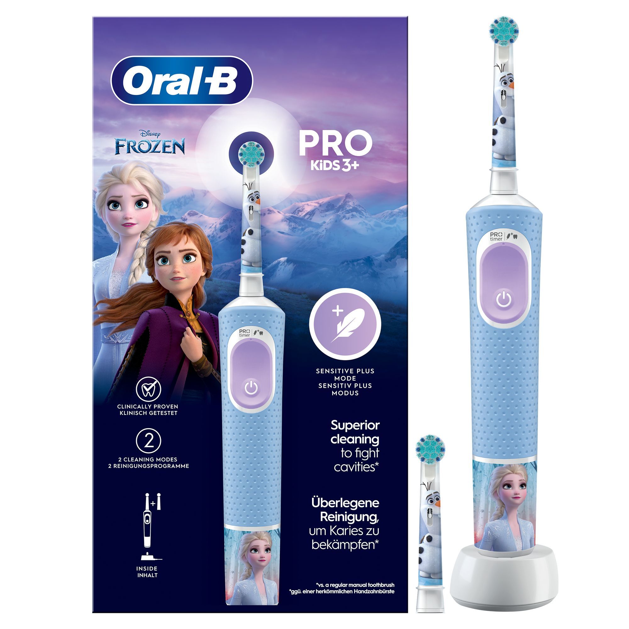 Oral-B Pro Kids Frozen Elektrische Tandenborstel - Lichtblauw
