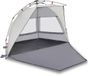vidaXL Strandtent - 2-persoons - waterdicht - snelontgrendeling - grijs