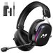 MANKIW Casque de jeu, sans fil, adapté pour PS5, PS4, PC, Switch, avec son 7.1