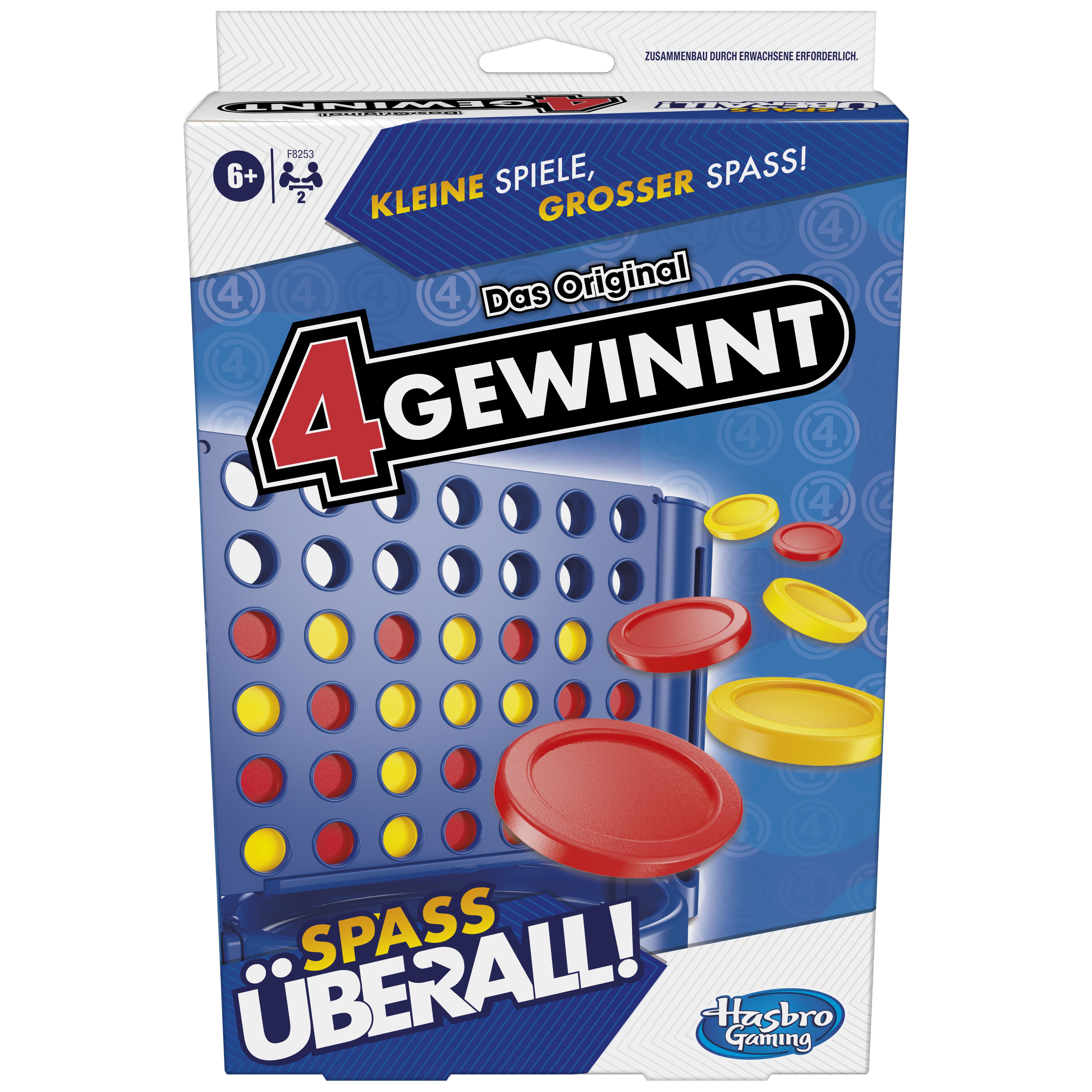 Hasbro Gaming Connect 4 Grab & Go - Bordspel - Familie - 2 spelers - Vanaf 6 jaar