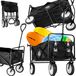 OutDorium MAGNUM Opvouwbare strandwagen MAGNUM, zwart