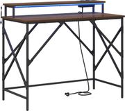 vidaXL Bureau Bruin Eiken 100 x 50 x 86,5 cm Bewerkt Hout