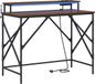 vidaXL Bureau Bruin Eiken 100 x 50 x 86,5 cm Bewerkt Hout