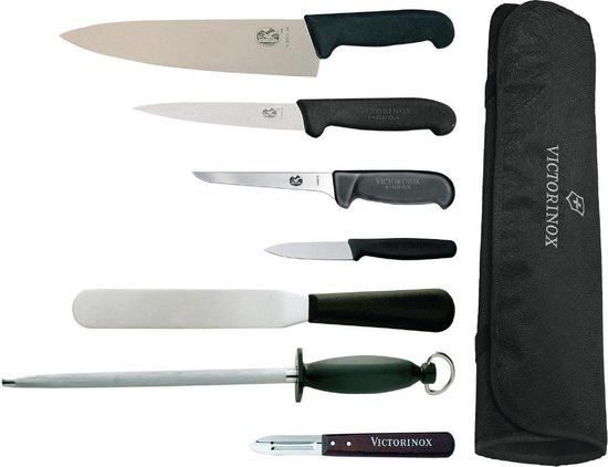 Victorinox 7-delige messenset - Zwart - RVS - 1 jaar garantie