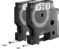 DYMO 40913, 45013 Labeltape Set van 2 stuks Tapekleur: Wit Tekstkleur: Zwart 9 mm, 12 mm 7 m