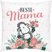 Sheepworld Mama kussen | katoenen sierkussen 40 cm x 40 cm, moederdagcadeau, 48008