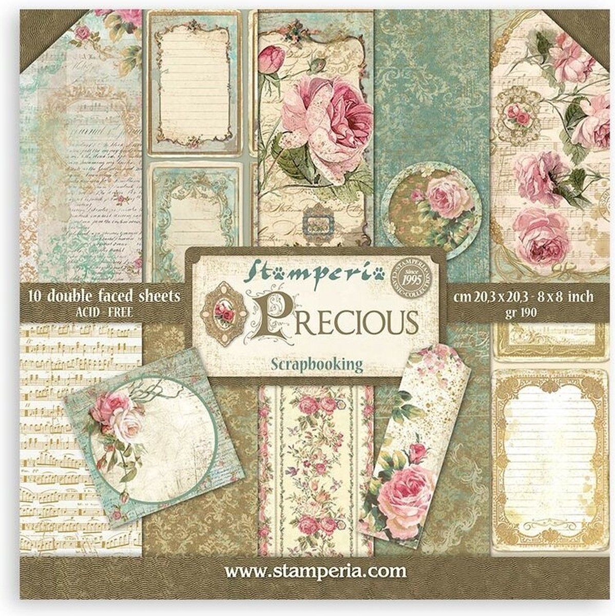 Scrapbooking Stamperia Precious 8x8 Inch Paper Pack