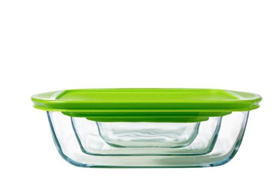 Pyrex Cook & Store - Vershoudbakje - Vierkant - 2.2 liter - Met Deksel