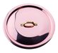Pentole Agnelli Deksel met brug in messing, glad koper, handvertind, 24 cm