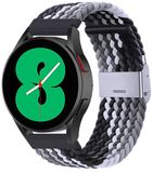 By Qubix Garmin By Qubix - Braided Nylon Watch Strap - Grey/Black - 22mm