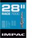 Impac Race binnenband - 28 inch - Frans ventiel 60mm - Versterkte duurzaamheid - ETRTO 20/28-622/630