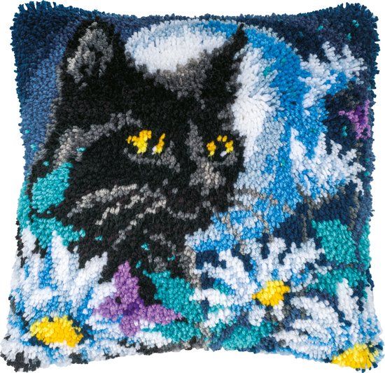 Vervaco Knoopkussen Kit Poes in de Nacht PN-0202250