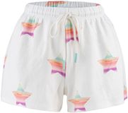P.J. SALVAGE CO. Pyjamashorts Stardust Vrouwen gebroken wit