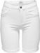 ONLY Broek Onlrain Life Mid Long Shorts Noos 15176847 White Dames Maat - S