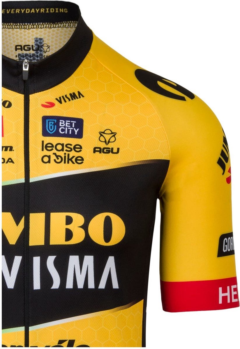 AGU Replica Fietsshirt Team Jumbo-Visma Heren - Yellow - XXXL