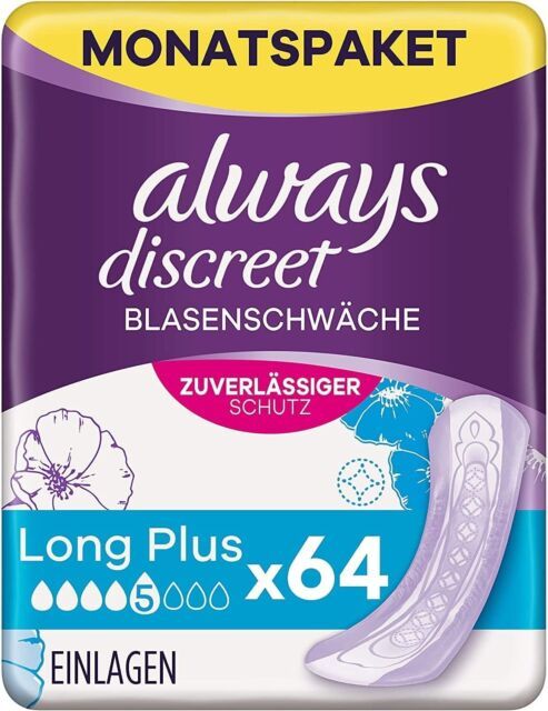 Always Discreet Long Plus Incontinentie inlegger - 64 stuks