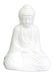 Homea 5DEJ1344BC decoratiefiguur Boeddha, keramiek, wit, 17 x 13 x 25 cm