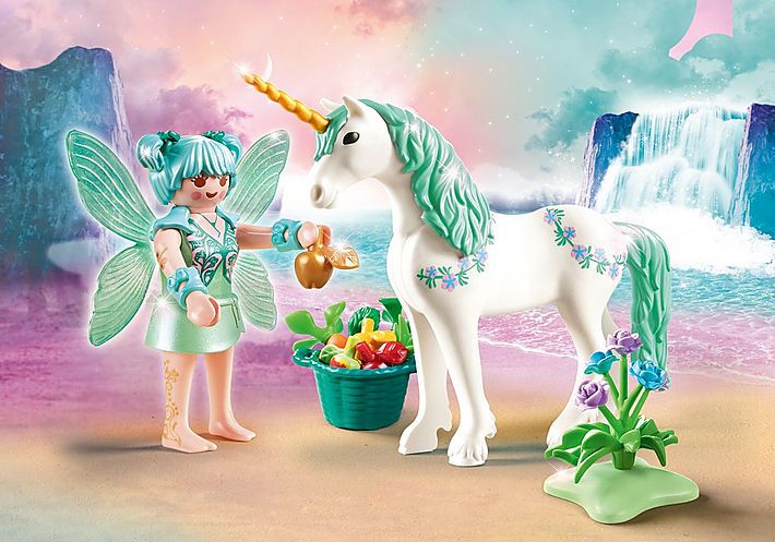Playmobil Fairies 70655 Eenhoorn met Voedende Fee Speelgoedfiguur