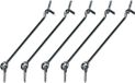 Merkloos / Sans marque Interbosch B.V. Windhaak - 20 cm - 5 stuks - Verzinkt ijzer